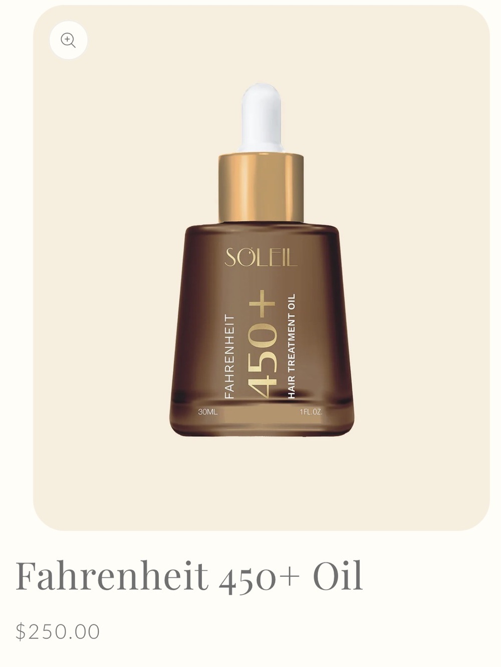 Soleil Fahrenheit 450+